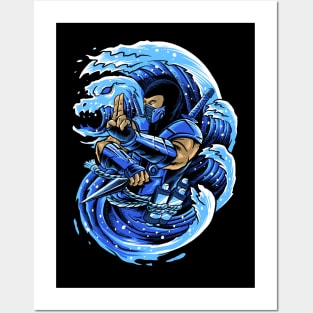 water dragon Posters and Art